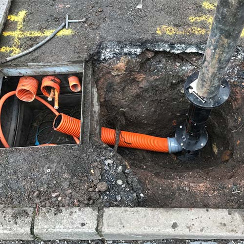 Atlas Duct Foot cable entry Retention Socket