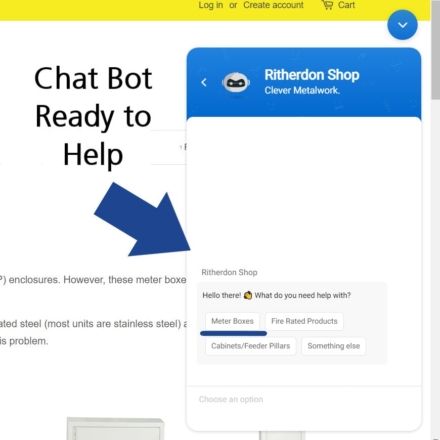 Let the Chat Bot Recommend the Right Ritherdon Meter Box Repair Unit