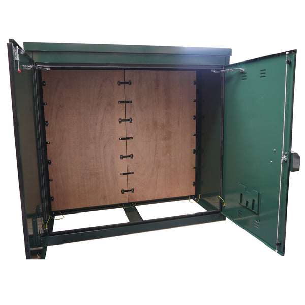 RMC2100 Cabinet Internal Single Bay - Fitted Backboard - Free standing Feeder Pillar