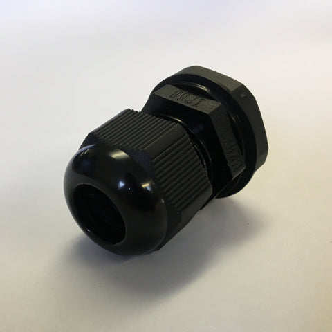 20mm IP68 Nylon Compression Gland Black
